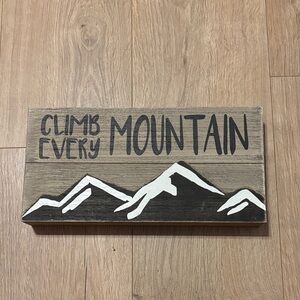 Hobby Lobby Climb Every Mountain Wall Art - Black and White